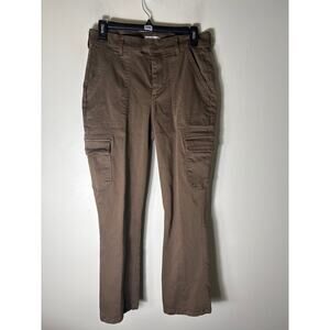 Everve  Brownish Green Cargo Ankle Pants Sz 27